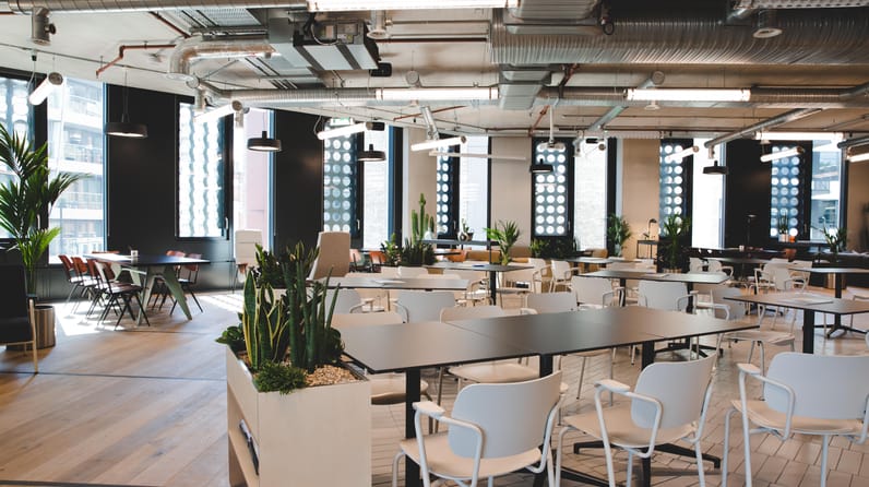White Collar Factory, 1 Old Street Yard: A fashionable space with a sociable feel in trendy, bustling Old Street.