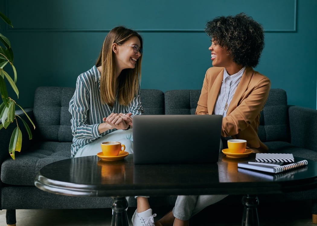 Workers sharing experiences